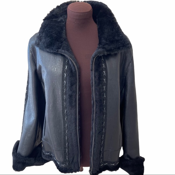 CPL Shearling and lamb leather jacket - Picture 4 of 11